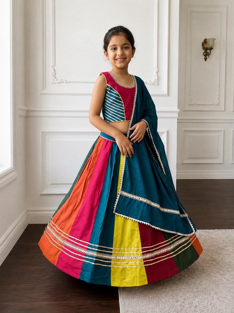 Traditional Silk Lehenga Choli for Girls | Designer Wear