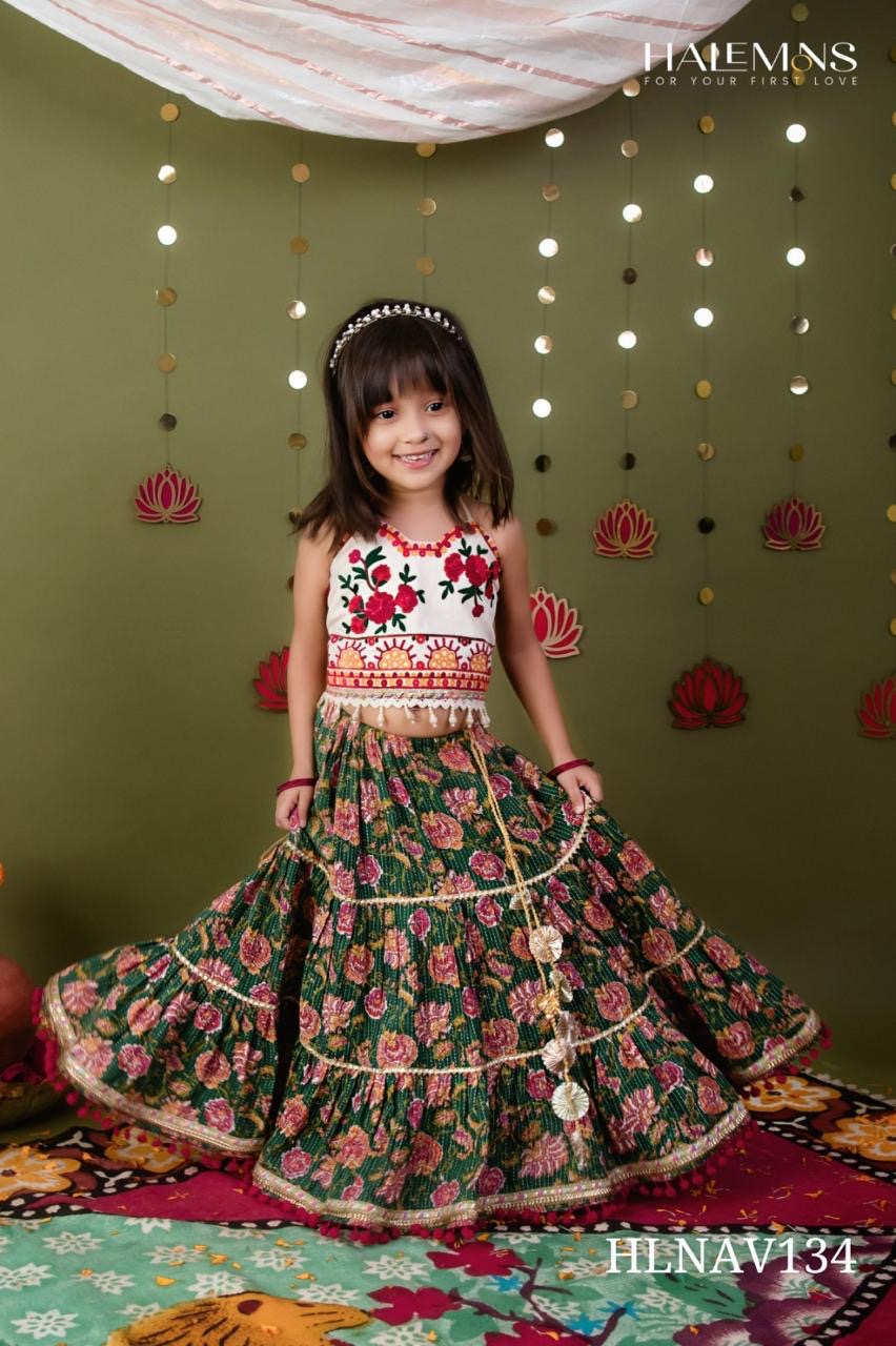 Kids Traditional Festive Embroidered Choli