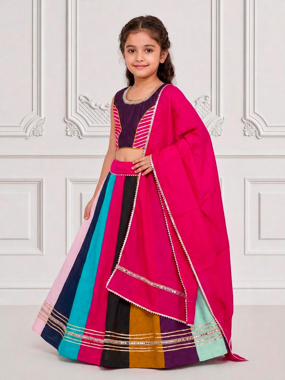 Traditional Silk Lehenga Choli for Girls | Designer Wear