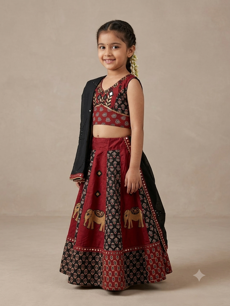 Designer Girls Ethnic Lehenga Choli | Premium Banarasi Dupatta Collection