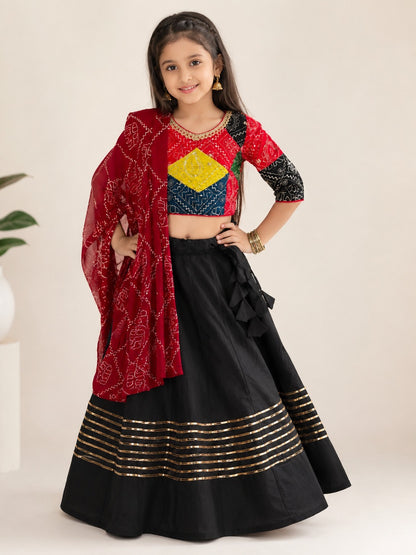 Designer Girls Lehenga Choli Set | Premium Indian Ethnic Wear with Banarasi Dupatta for Festive Occasions