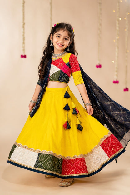 Designer Girls Lehenga Choli Set | Premium Indian Ethnic Wear with Banarasi Dupatta for Festive Occasions