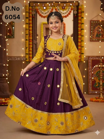 Girls Traditional Lehenga Choli Dress | Ethnic Festival & Wedding Wear with Dupatta