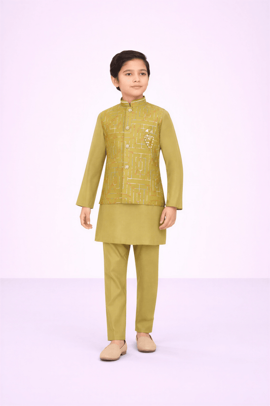 Junior Sage Geometric Modi Set - nemi kids wear