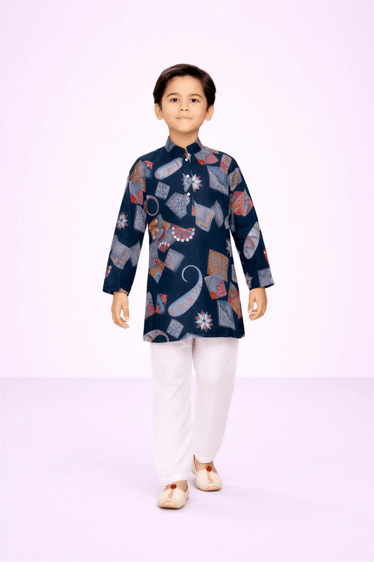 Midnight Mosaic Fusion Ensemble - nemi kids wear